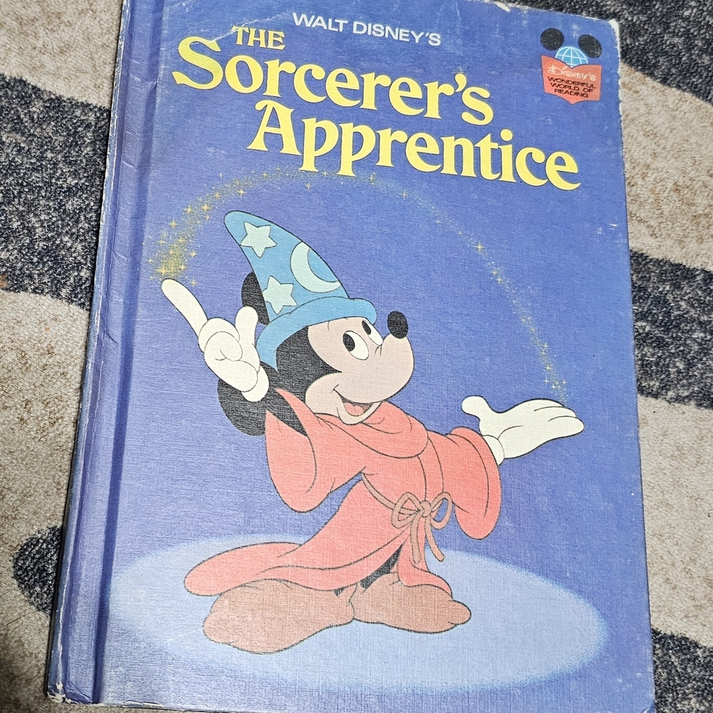 Disney's The Sorcerer's Apprentice Book - Blue and Red Cover